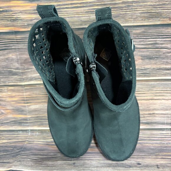 Muck Boots Women's Waterproof Liberty Suede Ankle Slip On Boots - Picture 7 of 8